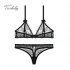 Комплект Бесшовного нижнего белья без подкладки, с глубоким V-образным вырезом