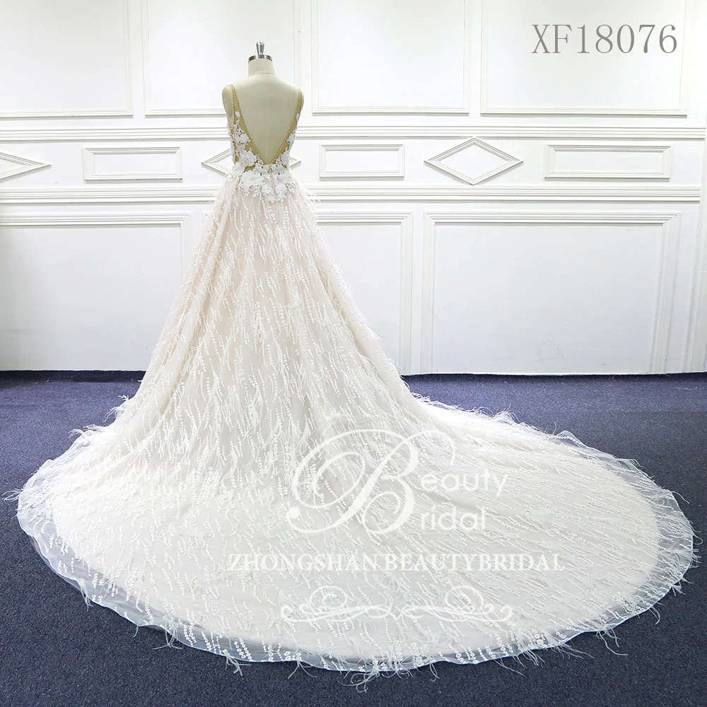 2020 Wedding Dresses свадебный100% Real Photos Luxury Chaple Train Lace Appliqes Off the Shoulder Dress Vestido XF18076 | Свадьбы и