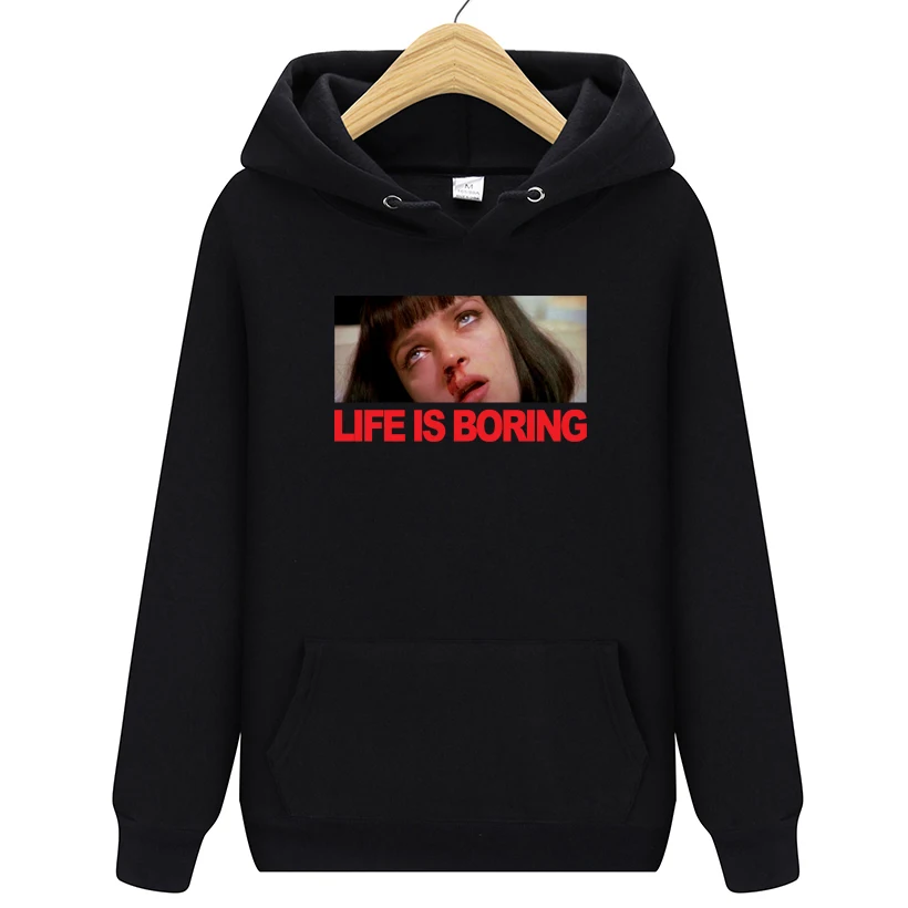Life is boring толстовки Оранжевый Фиолетовый Красный осень 2019 новые модные мужские с