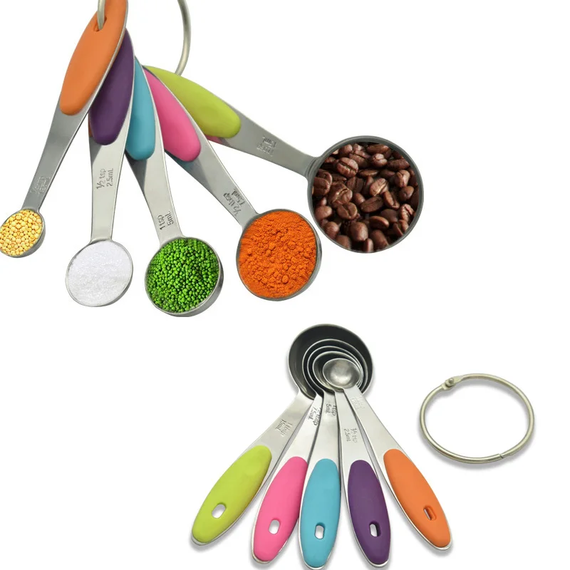 5 шт./компл. мерная ложка из нержавеющей стали для порошка и специй | Дом сад
