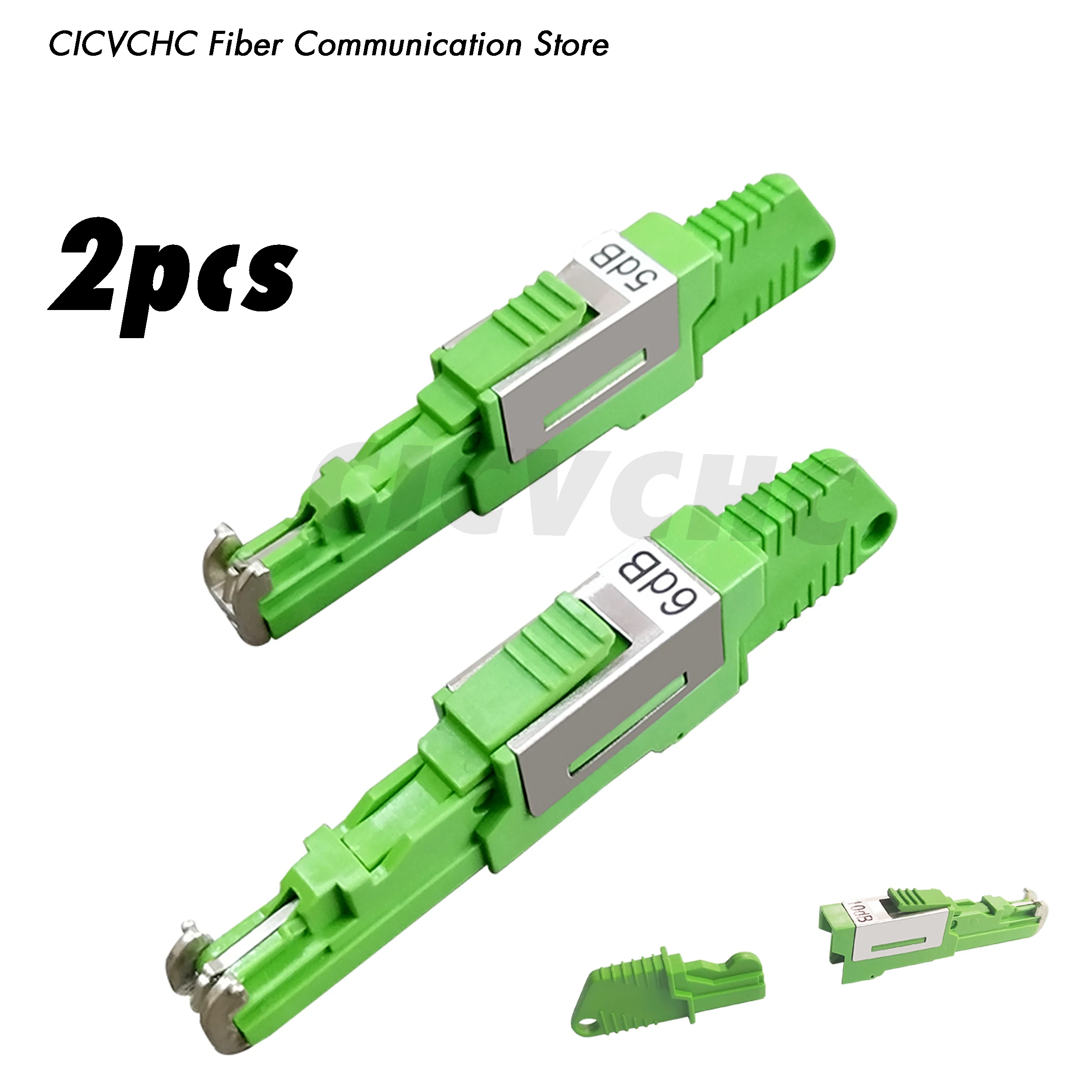 2pcs LSH/APC (E2000/APC) Male to Female Attenuators (0, 1 to 25dB)/Plug-in type /Fiber Optical
