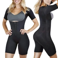 black hot full body shapewear hips buttocks postpartum thin body corset abdomen slim neoprene shapewear with zipper bodysui
