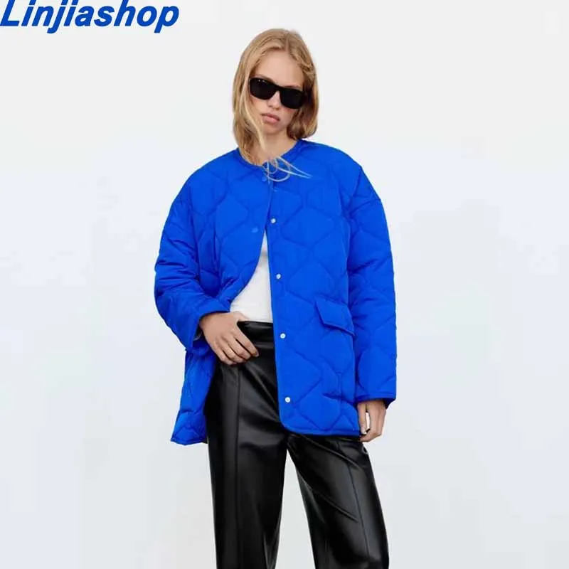 

Женская винтажная куртка-бомбер на пуговицах, с карманами