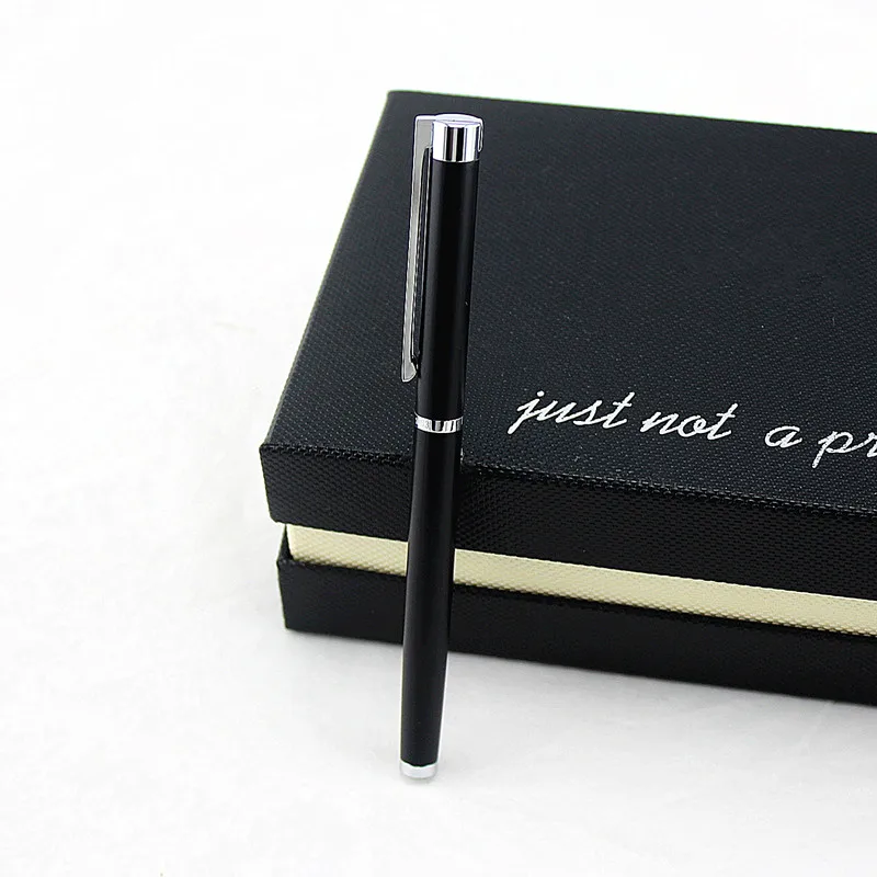 Финансовая наконечник 0 38 мм чрезвычайно тонкая перьевая ручка матовый черный