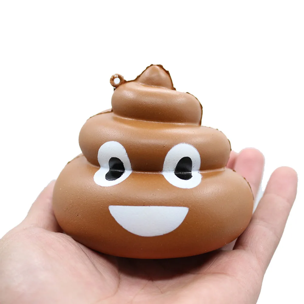 2019 горячая Мягкая сумасшедшая табуретка Squeeze Poo медленно поднимающаяся забавная