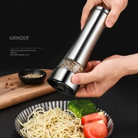 newest 304 stainless pepper grinder manual glass grinder salt shaker pepper coffee mills set