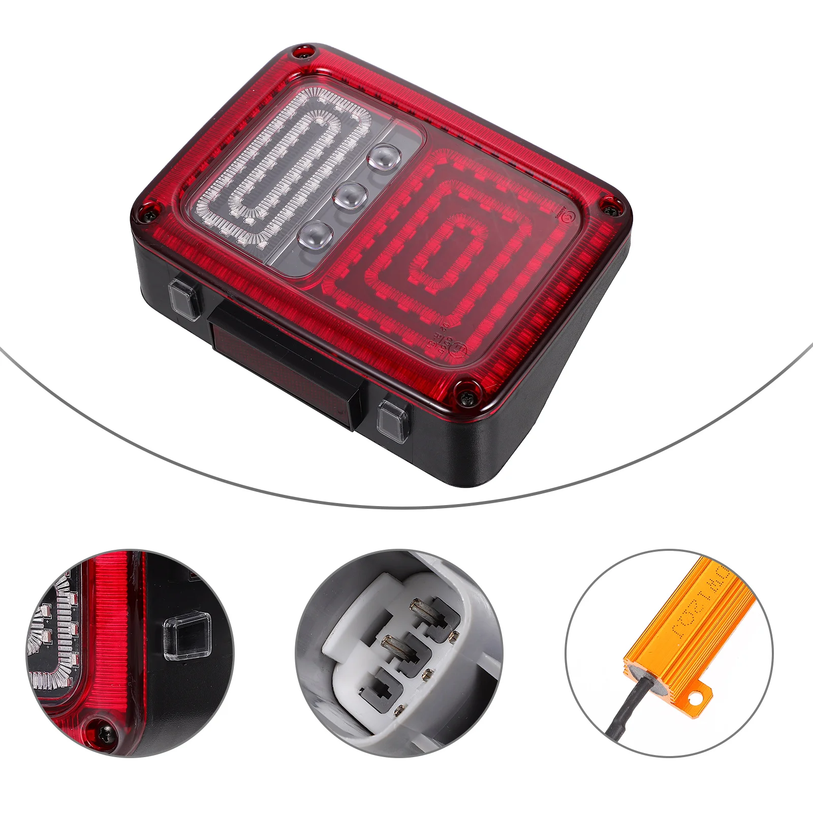 

1 пара предупреждающих сигнальных задних фонарей, автомобильные задние фонари, автомобильная светодиодная лампа)