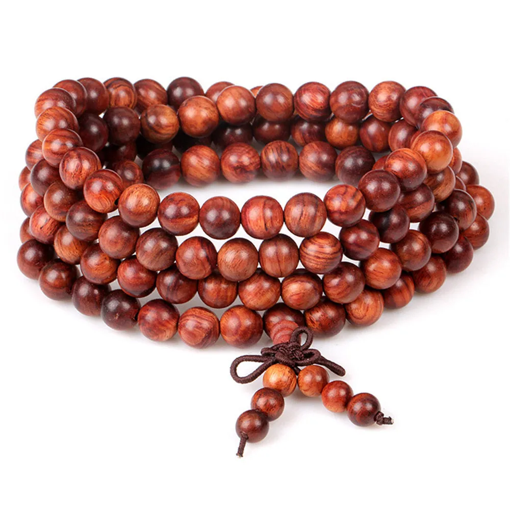 Натуральный вьетнамский палисандр маленькие отверстия изысканные 108 бусин малы