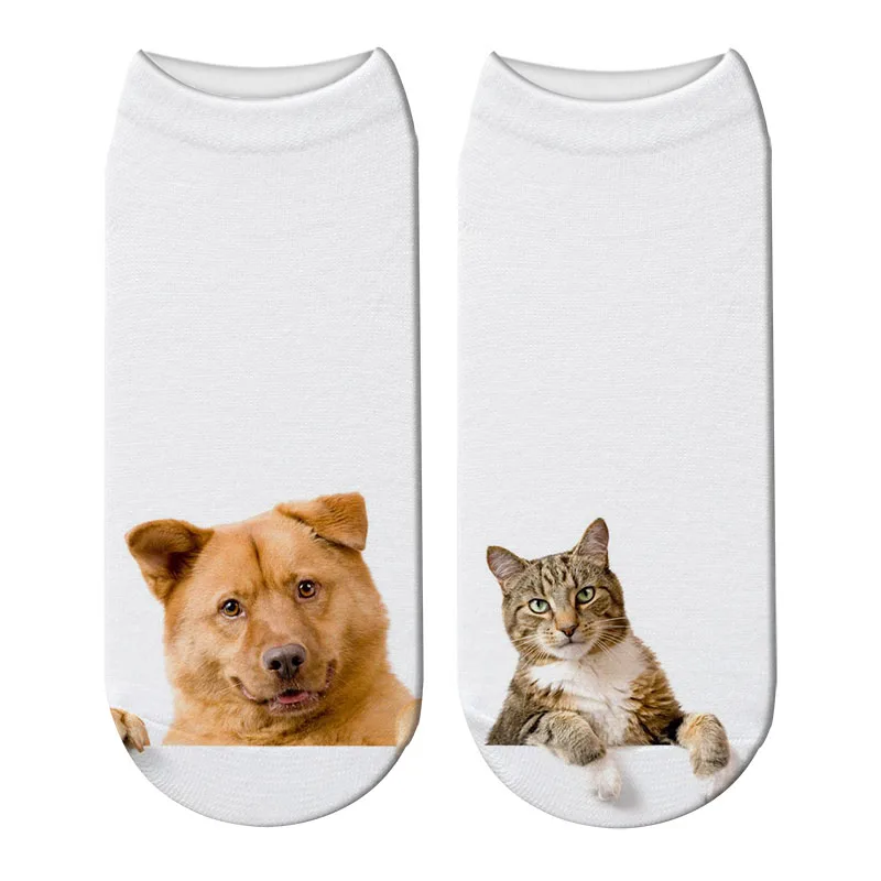 Носки женские с милыми собаками забавные невероятные удобные спортивные до
