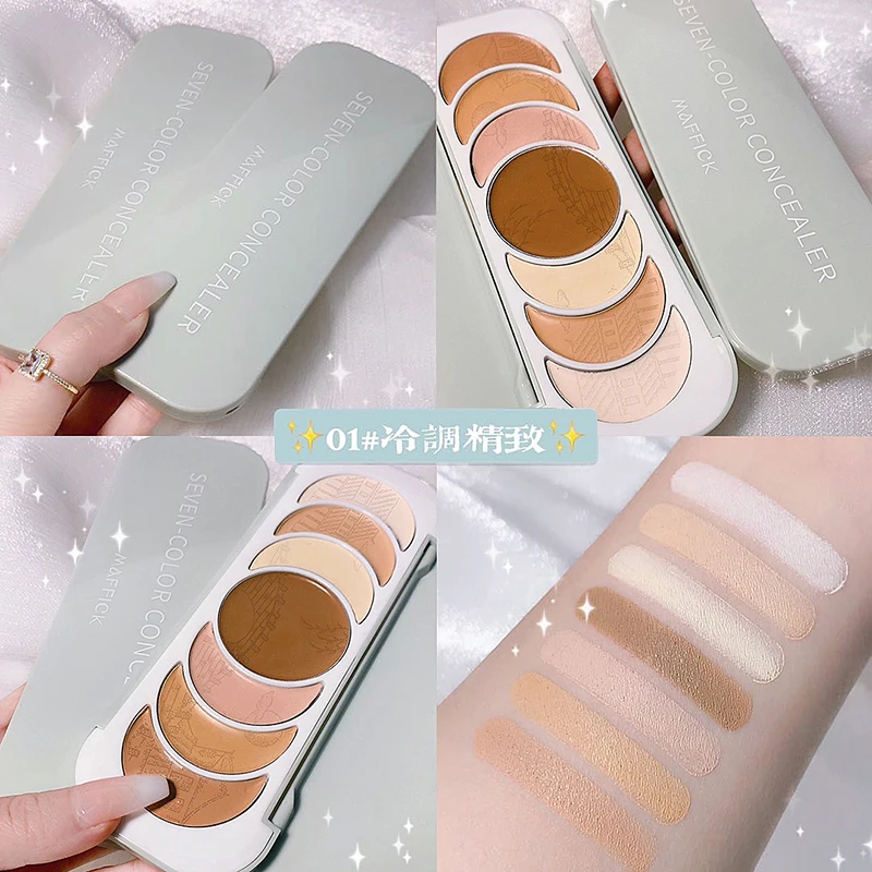 7color Natural Professional Concealer Palettes makeup Facial Face Cream Cosmetic make up kit contour powder wholesale | Красота и