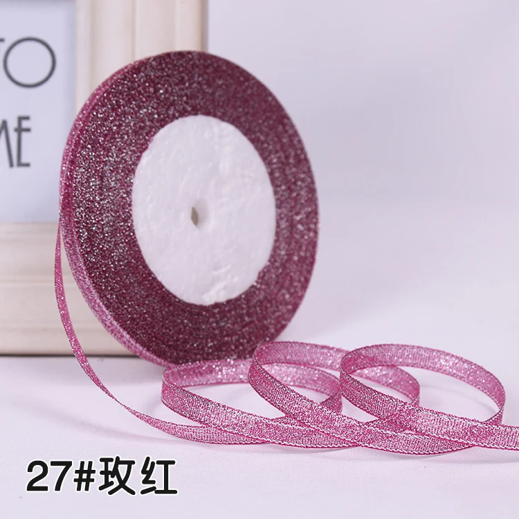 Атласная лента 25 ярдов 6 мм|Ленты для шитья| |