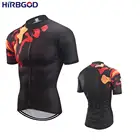 Мужская футболка с коротким рукавом HIRBGOD, черная футболка в полоску для велоспорта, TYZ015-01, 2020