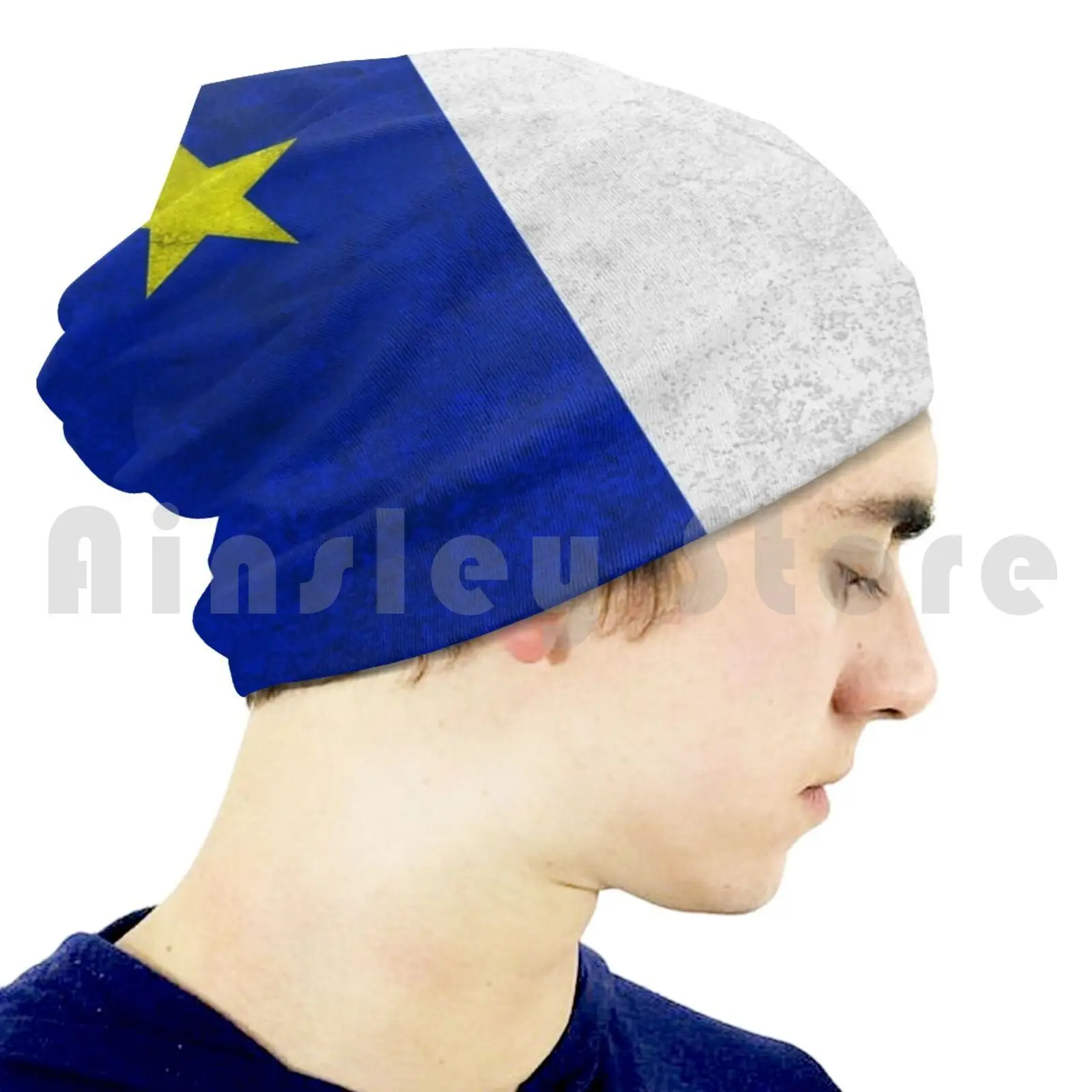 Вязаная Шапка-бини в стиле хип-хоп