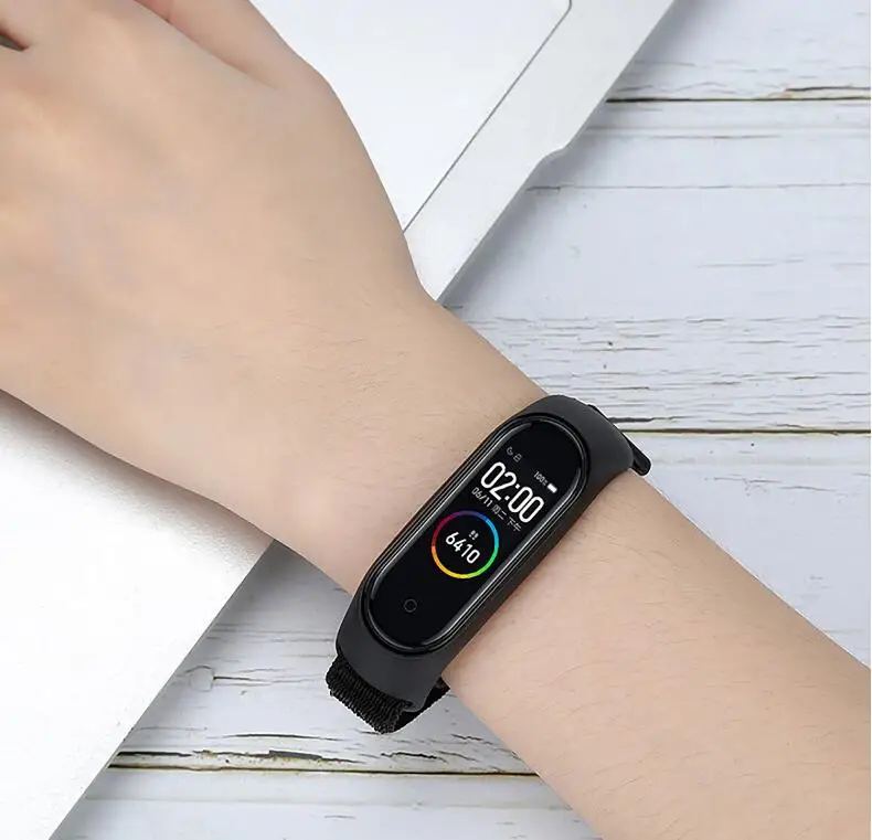 50 шт. нейлоновый ремешок для Xiaomi mi 4 3 сменный Браслет mi band 4 band 3 спортивный браслет дышащий браслет для mi band 3 4