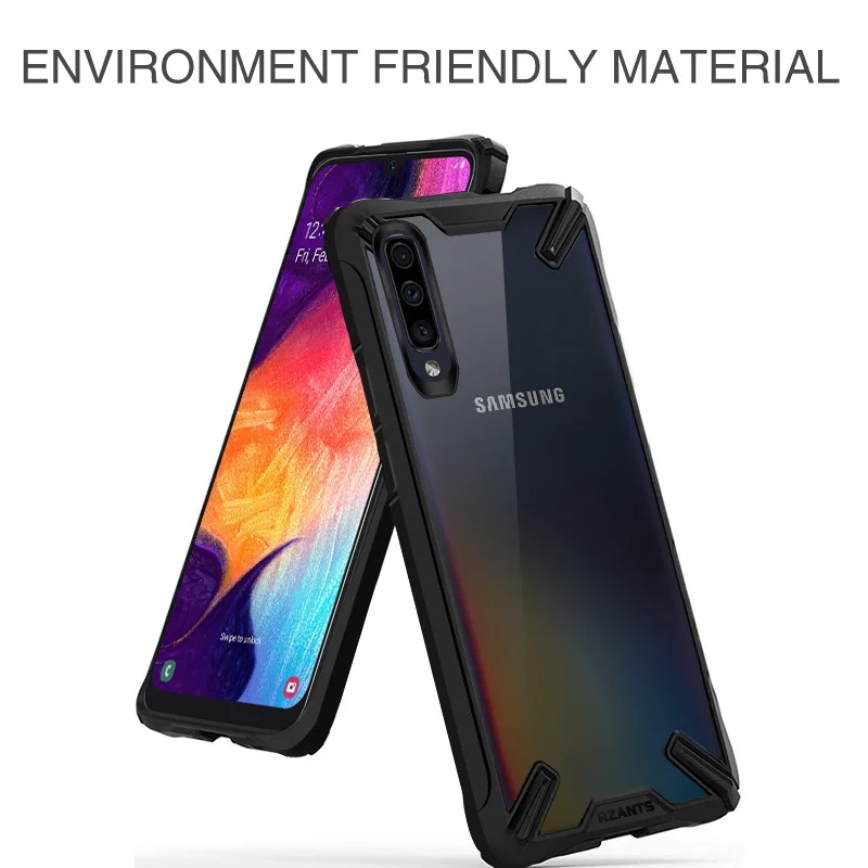 A51 Case for Samsung Galaxy A71 Note 10 Plus Airbag Anti-fall Shell Transparent Acrylic Mobile Phone Cover |