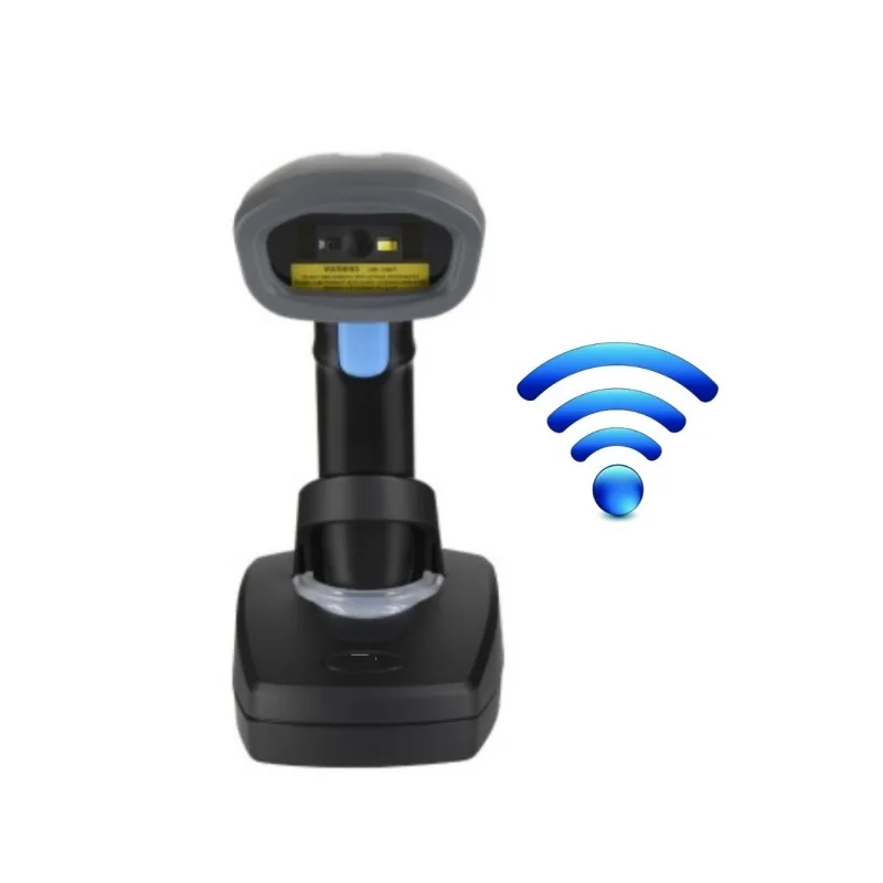 2d wireless barcode scanner with stand 1d 2d qr bar code pdf417 data metrix codes handheld reader support mobile phone free global shipping