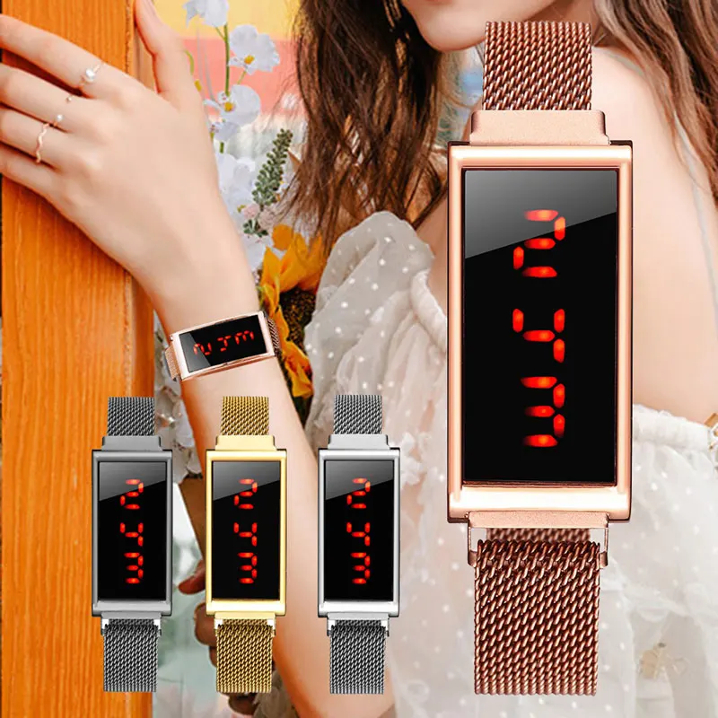 

Male And Women Watch Students LED Red Light Digital Wristwatches Fashionable Outdoor Sports
