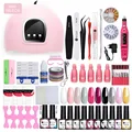 UR SUGAR Professional Manicures Set Acrylic Nail Kit LED Nail Lamp Nail Gel Polish Soak Off Nail Art Tools Electric Nail Files