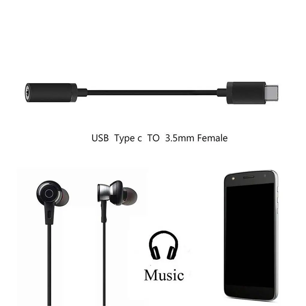 

Audio Cable USB Type C to 3.5MM AUX Headset Jack Adapter