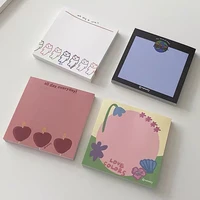 korean ins cute colorful memo pad 50 sheets heart candle creative small book kawaii notebooks writing pads school stationery