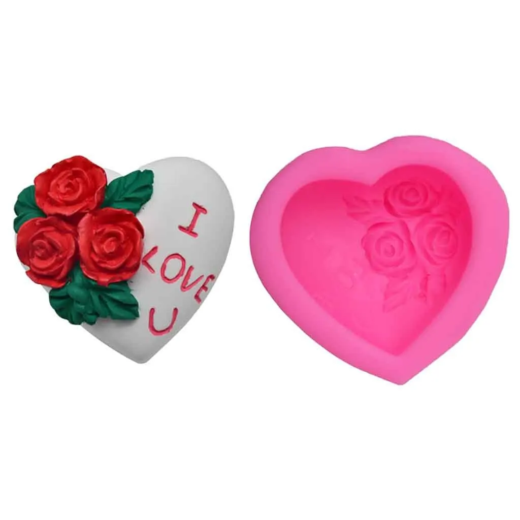 Форма для изготовления тортов в виде сердца розы | Дом и сад