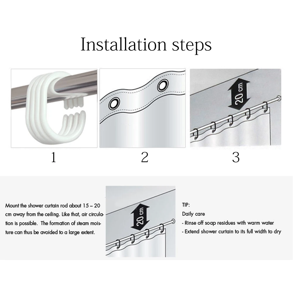 Экологичный Декор для ванной океан морская рыба занавеска душа моющаяся