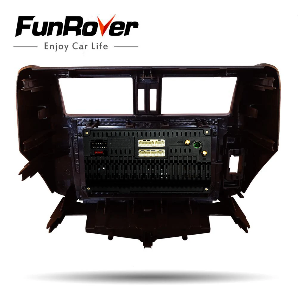 Funrover android 9,0 2.5D+ ips Автомагнитола для Toyota Prado 150 2010-2013 dvd gps навигация navi стерео Мультимедийный плеер RDS BT