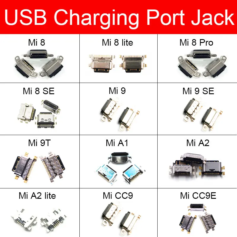 Usb порт для зарядки Xiaomi Mi A1 A2 CC9 CC9E 8 9 9T SE Lite Pro USB разъем синхронизации данных