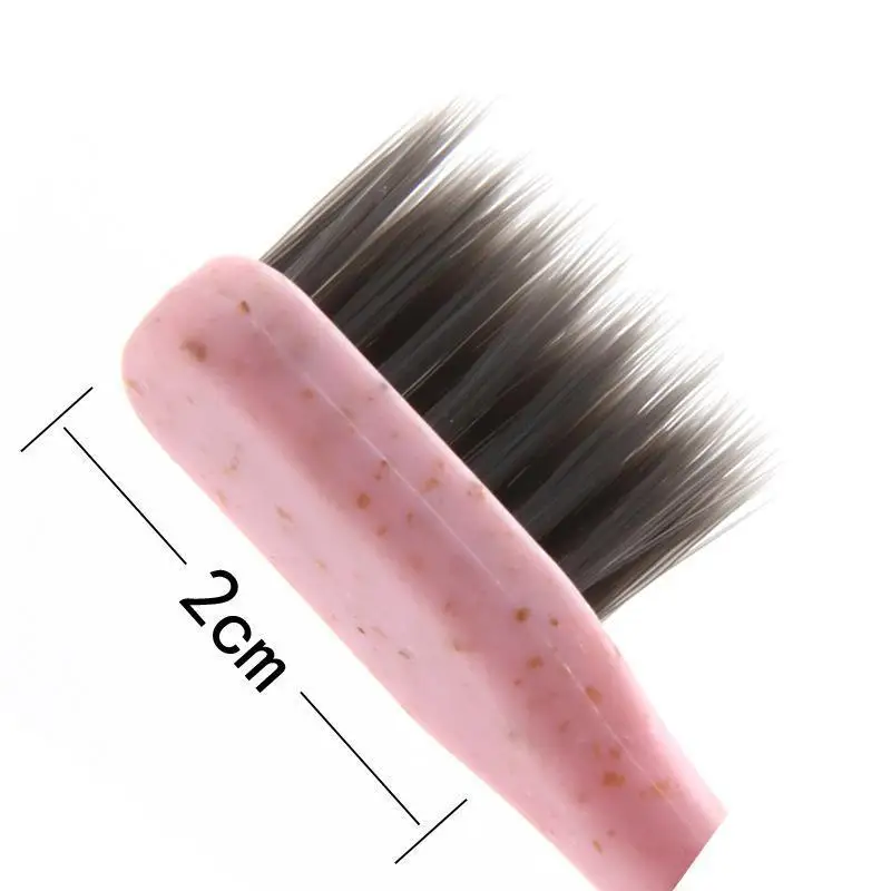 

1pcs/lot Wheat Straw Toothbrush Soft slim tip Toothbrushes Travel Suits Portable Wholesale Teeth Cleaning Teeth Care Brush