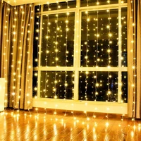 fairy curtain string lights 8 modes led icicle christmas garlands lights for new year party wedding home window patio decoration