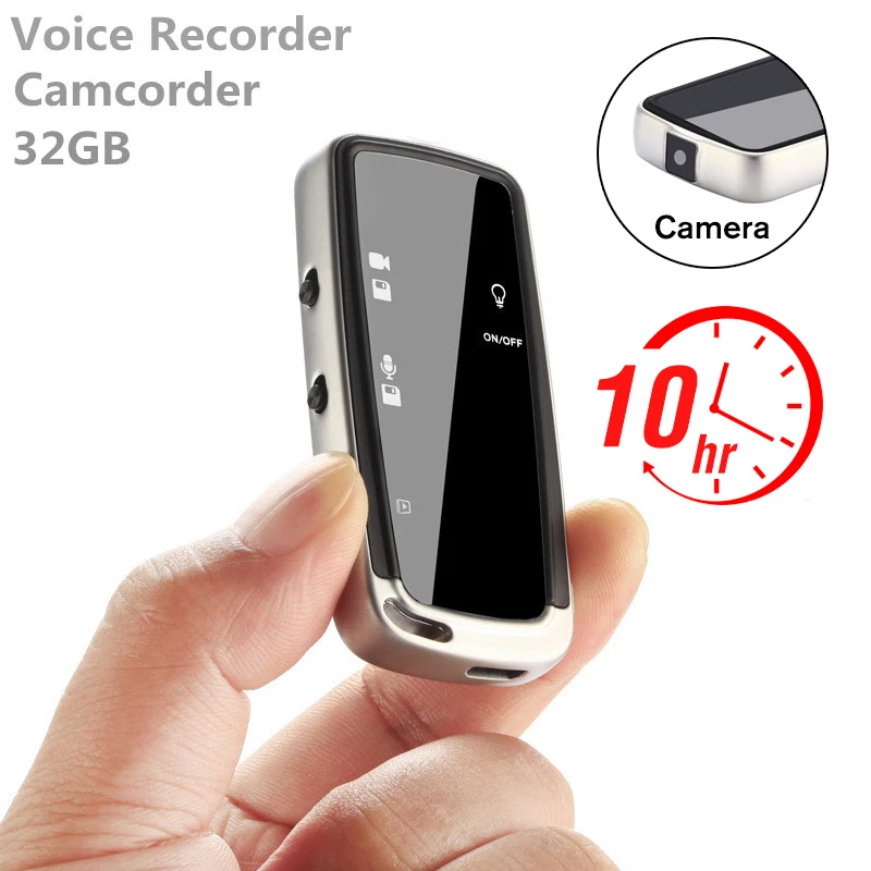 10 часов видео Диктофон мини 32 ГБ 480p микро камера Запись устройство набор звук