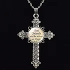 Дружба крест ожерелье Цитата лучшие друзья сестры мы выбираем стеклянный кабошон крест кулон украшения для сестер