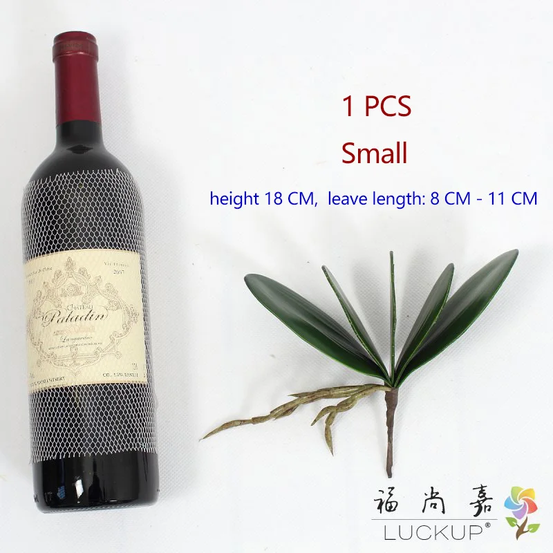 

1 PCS Artificial Green butterfly orchid Leaf Plastic Flower Leaf Home Wedding Party Decoration F11