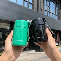 200ml portable thermos stainless steel coffee mugs solid color pocket cups vacuum flask sports outdoor water bottles