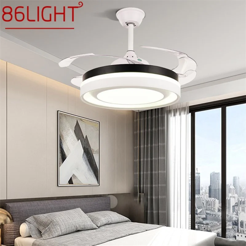 

86LIGHT Ceiling Fan Light Without Blade Lamp Remote Control Modern Simple LED For Home Living Room