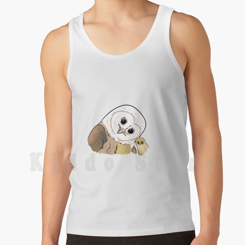 

Майка с совами и совами, 100% хлопок, с большими глазами