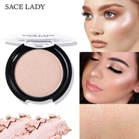 sace lady 6 colors beauty blush eyeshadow glow highlighter powder face iluminator facial makeup brighten cosmetic
