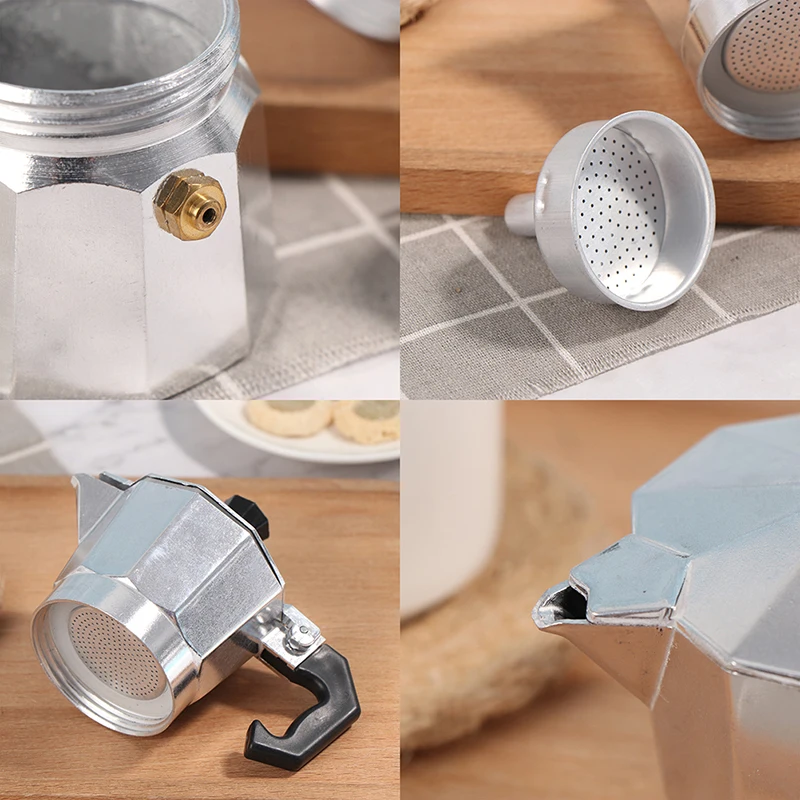

Mocha Espresso Percolator Pot Coffee Maker Aluminum Coffee Maker Moka Pot Stovetop Coffee Maker