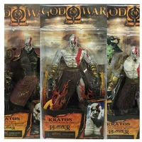 bandai gods of wars figures kratos action figure model toy collectible god fighting game in ares armor flame blade model gift