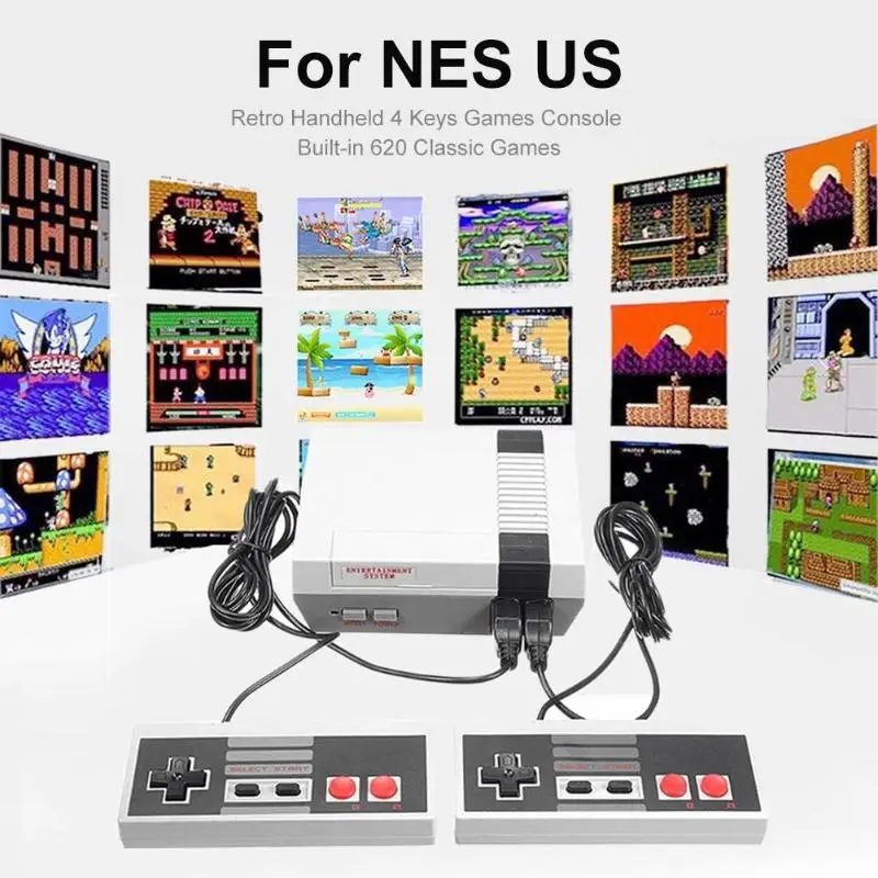 620 игр встроенный мини ТВ портативная игровая консоль 8 бит Ретро Классический