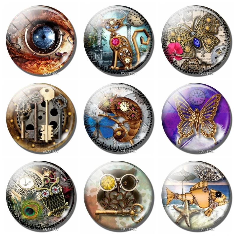 Часы хамелеон на магните для холодильника 30 мм|magnetic refrigerator|fridge magnethome decor |