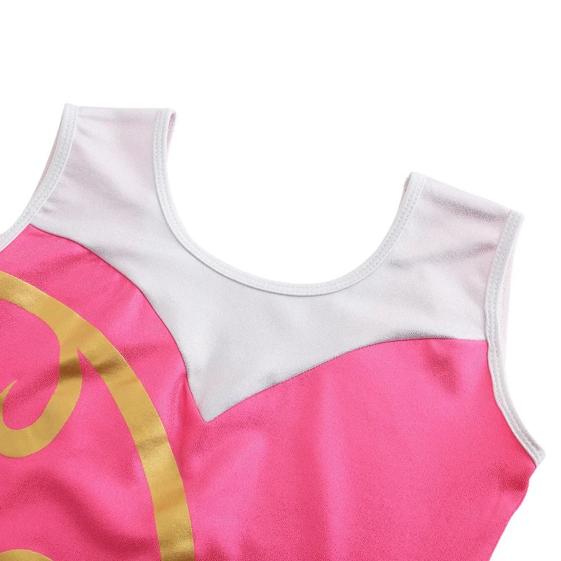Гимнастический костюм Dancesuit для девочек без рукавов танцевальные трико Детские