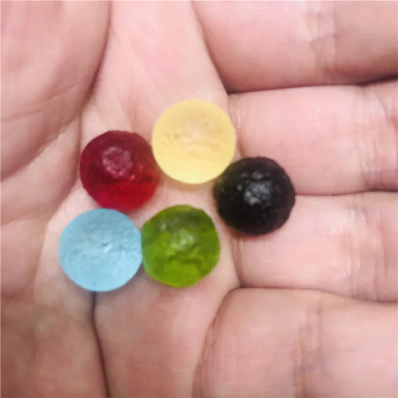 5 шт. цветные натуральные шлифовальные камни Чешский метеорит хит стекла бусины