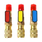 Прямой шаровой клапан для хладагента, SAE R410A, 14 дюйма, штекер на гнездо 516 дюйма, зарядка от переменного тока