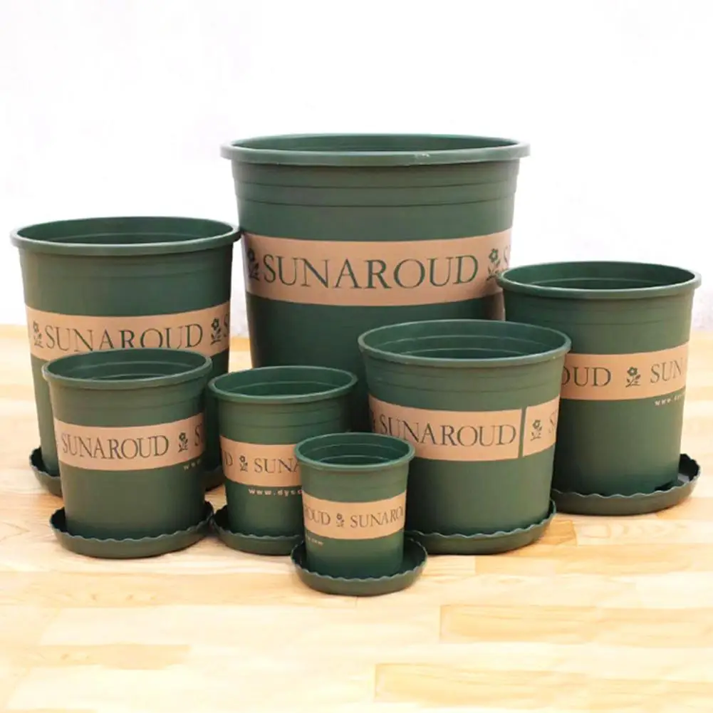 Пластиковый цветочный горшок для галлонов цветов аксессуары балкона садовый