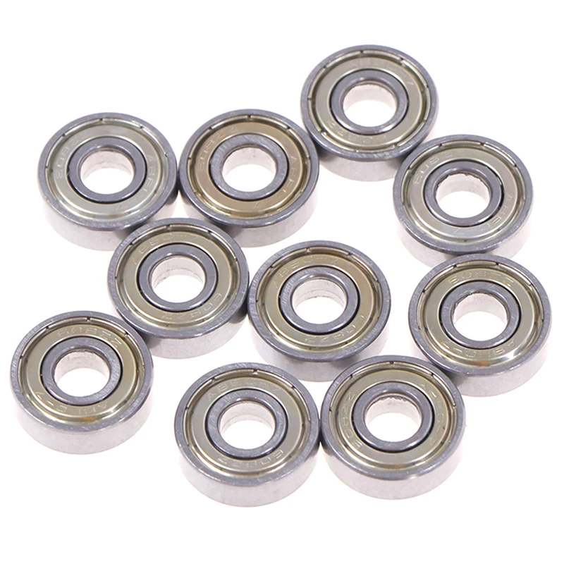 10 шт. Миниатюрные шарикоподшипники из углеродистой стали с глубоким желобом 608ZZ