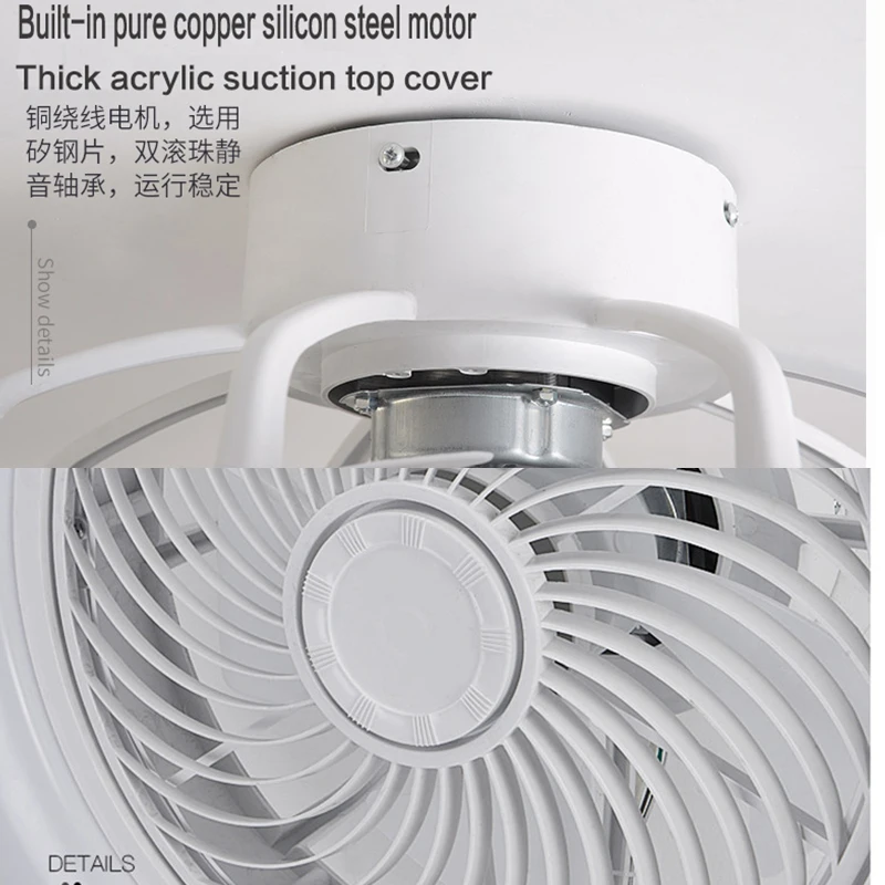 Потолочный вентилятор с светильник дистанционным управлением светодиодный ing