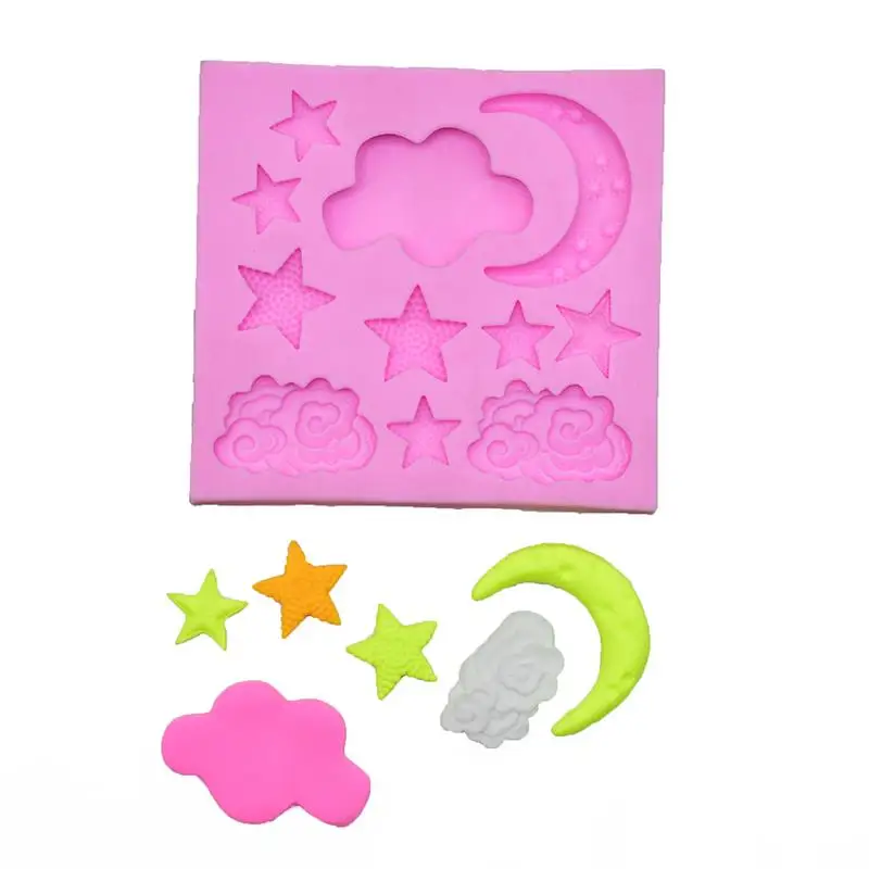 

Cartoon Moon Stars Clouds Shape Cake Mold Chocolate Mold For The Kitchen Baking Cake Tool Decoration Tool