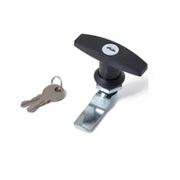 black t handle lock zinc alloy tool box garage door t lock with keys industrial cabinet lock for trailer caravan canopy