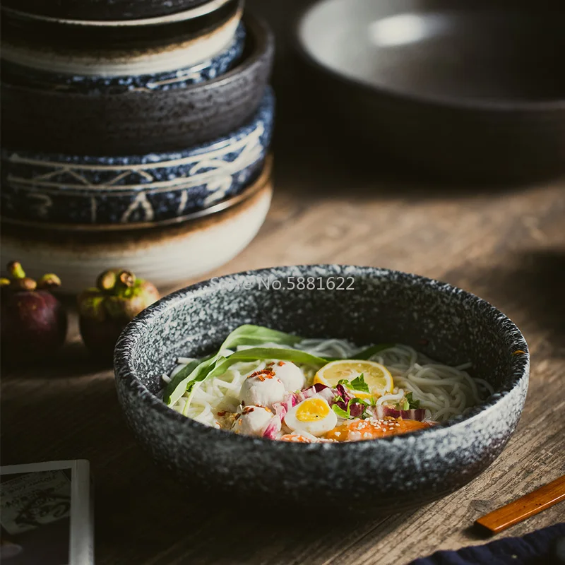 

Japanese Style Ceramic Restaurant Boiled Fish Large Bowl Ceramic Spicy Incense Pot Dish Bowl Large Household Dinner Bowl